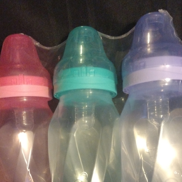 Evenflo Classic Baby Bottles - Pink, Blue, Clear - Picture 5 of 7